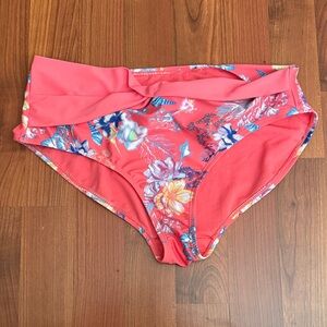 Nine West Floral High Rise Bikini Bottoms